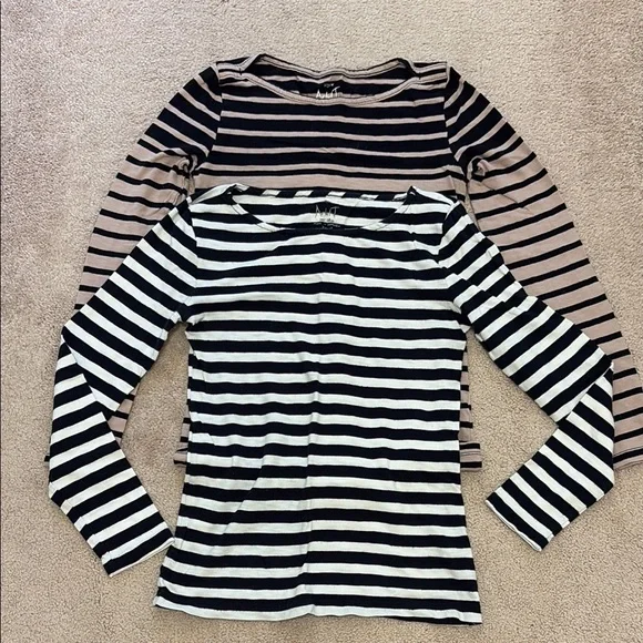 HOT Artist Tee J Crew Factory T Shirts Crew Tops J Crew Striped